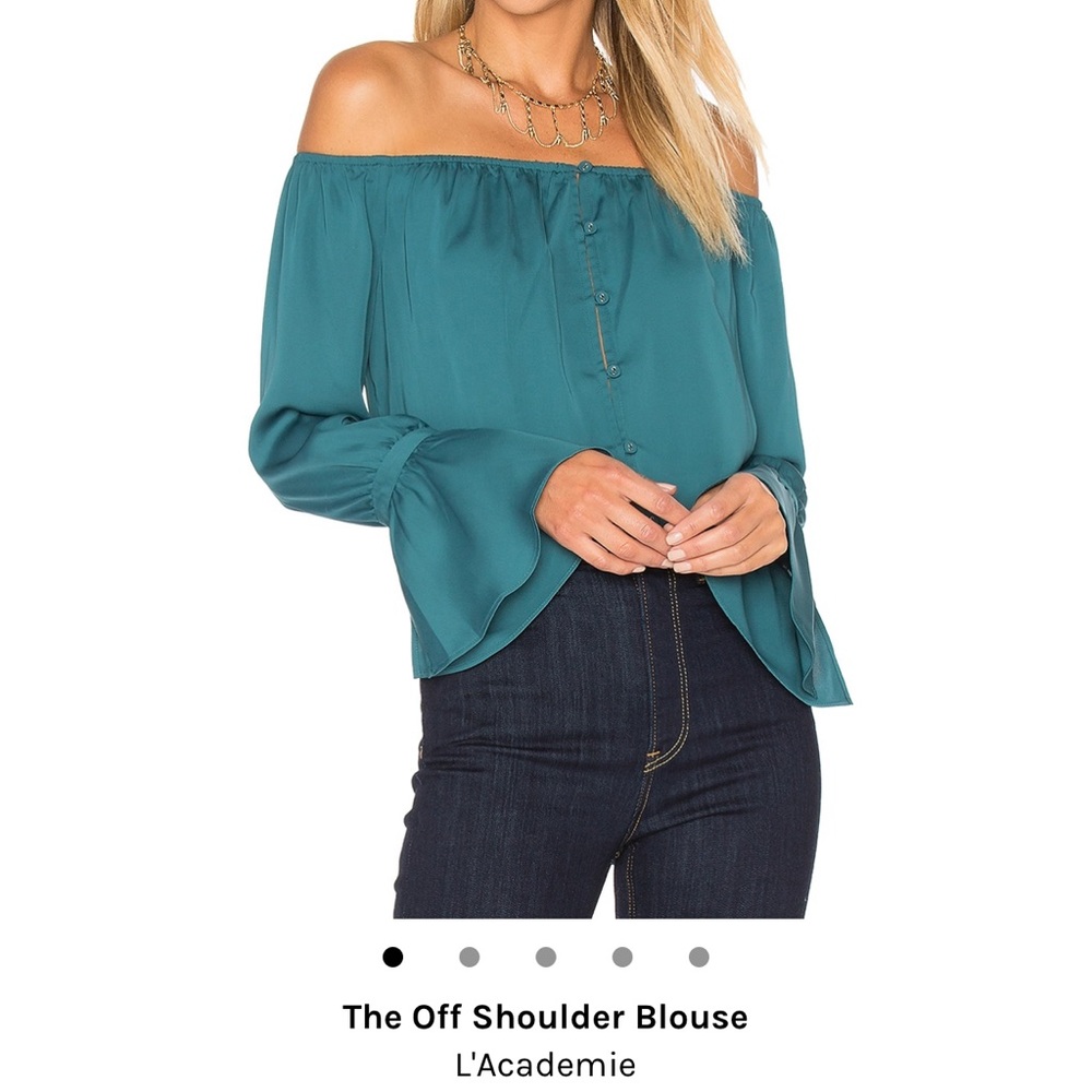 L’Academie - Off The Shoulder Flare Sleeve Blouse